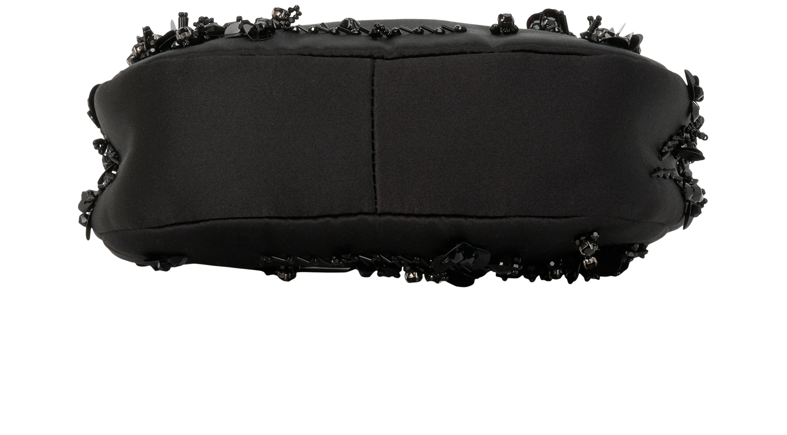 Mini Wander Embroidered Duchesse, &pound;1,400, Handbags, Black, Fabric, Top view